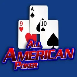 All American Poker slot visual from RTG (Reel Time Gaming) available on betrepublics.com