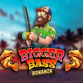 Bigger Bass Bonanza slot logo by Pragmatic Play at Betrepublic Casino