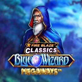 Fire Blaze Blue Wizard Megaways logo – Slots by Rarestone Gaming at Betrepublic Casino