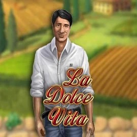 La Dolce Vita slot logo by Gamomat at Betrepublic Casino