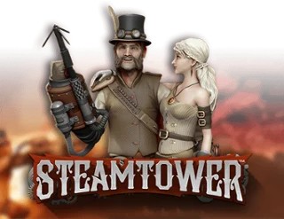 Steam Tower Slot online game logo by NetEnt on betrepublics.com