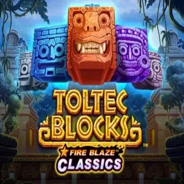 Fire Blaze: Toltec Blocks online game logo by Rarestone Gaming on betrepublics.com