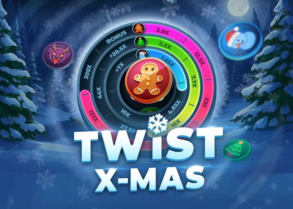 Twist X-mas logo by InOut at Betrepublic Casino